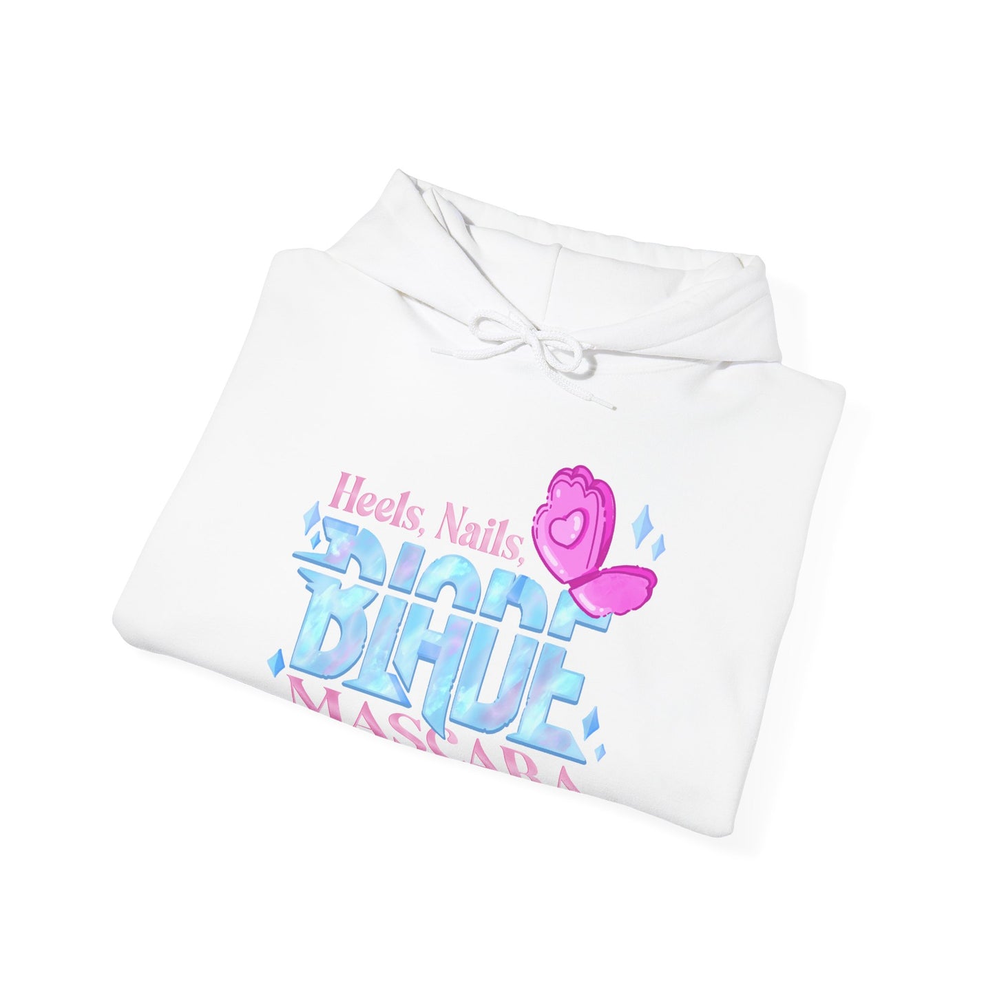 Heels, nails, blade and mascara - Demon fighter Hooded Sweatshirt
