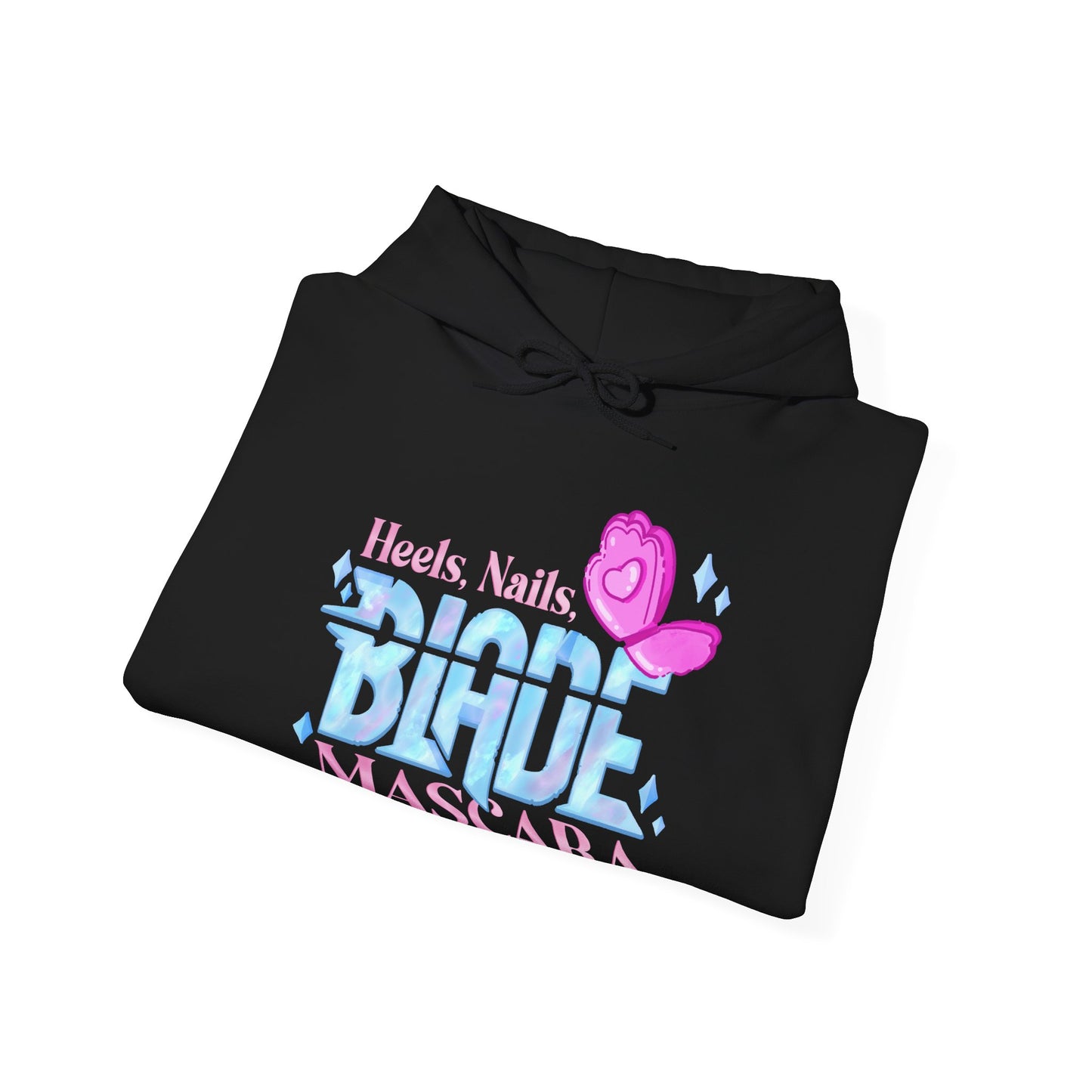 Heels, nails, blade and mascara - Demon fighter Hooded Sweatshirt