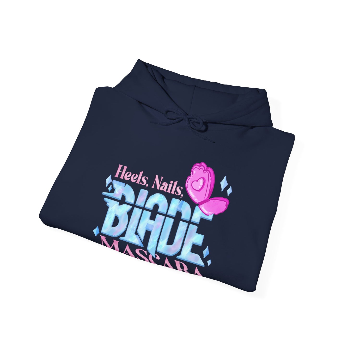 Heels, nails, blade and mascara - Demon fighter Hooded Sweatshirt
