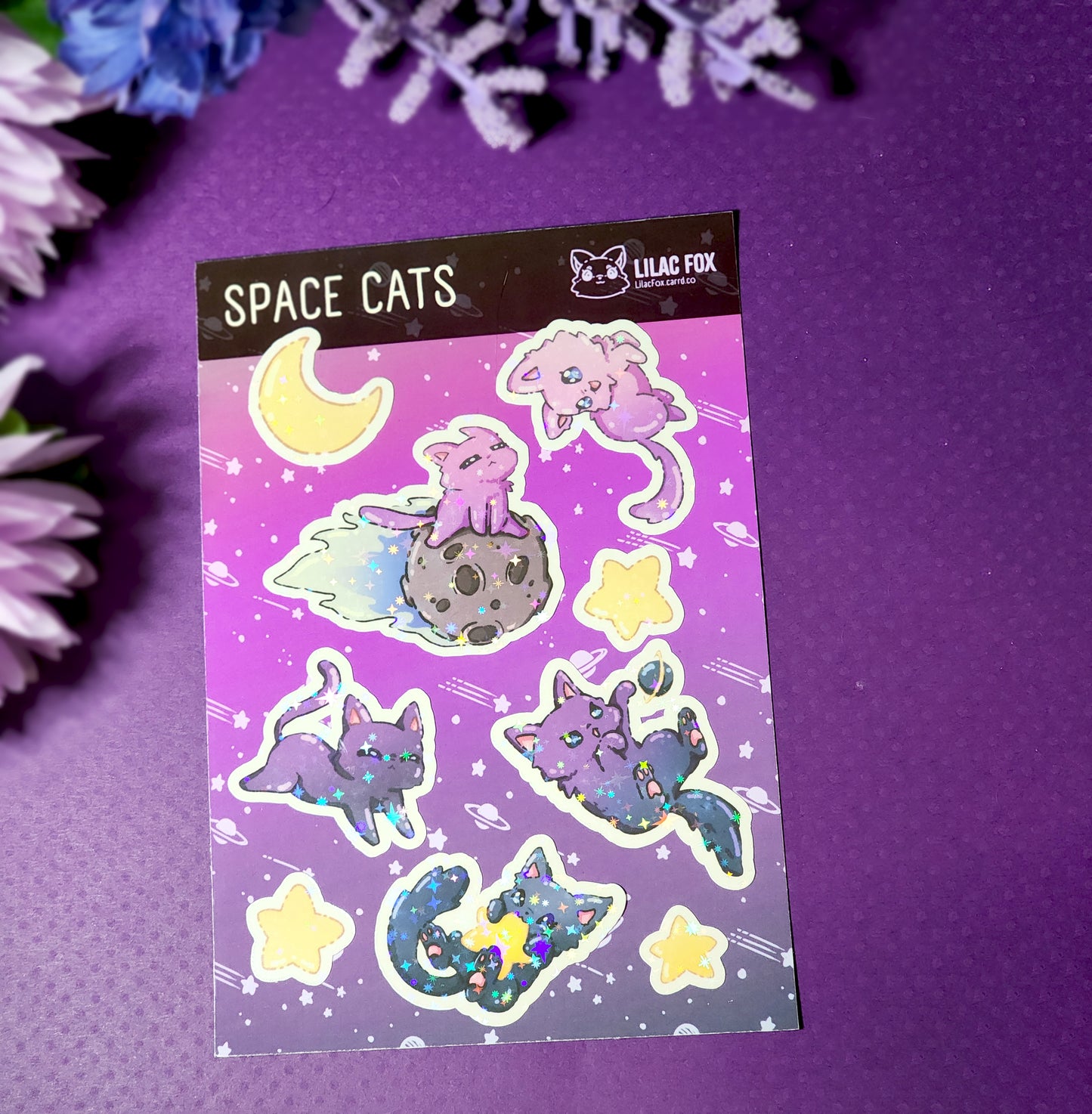 Space Cats Sticker Sheet