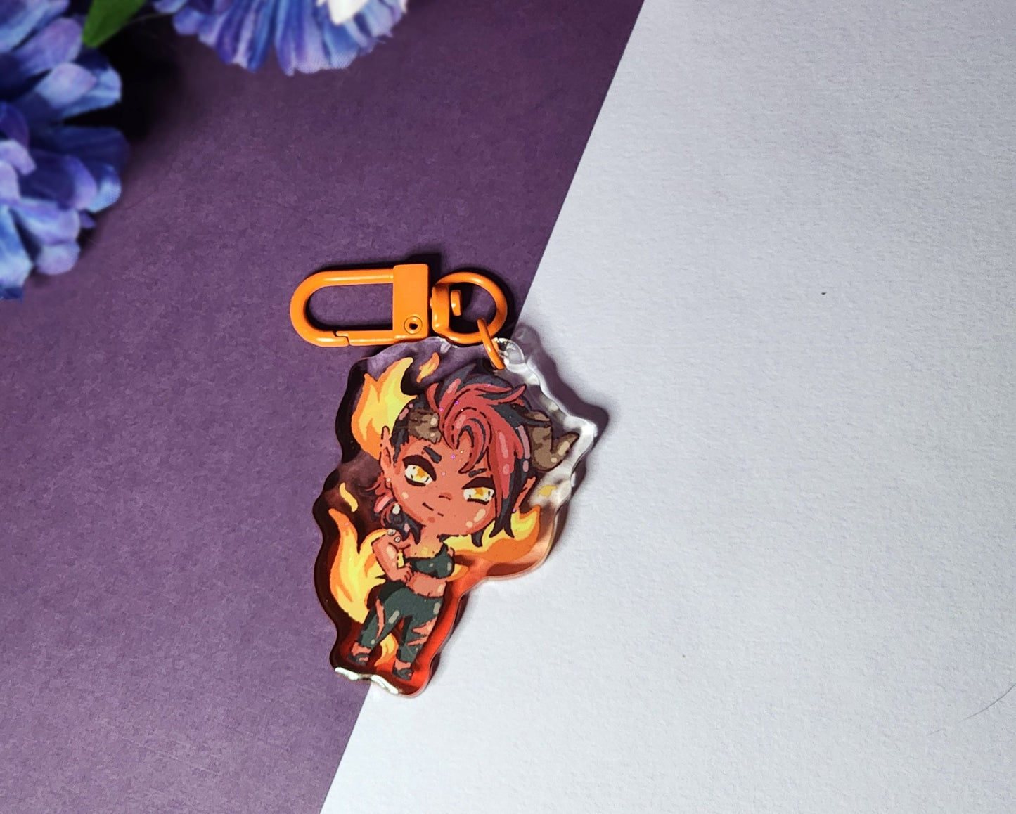 A fiery FriendAcrylic Charm - #shop_name