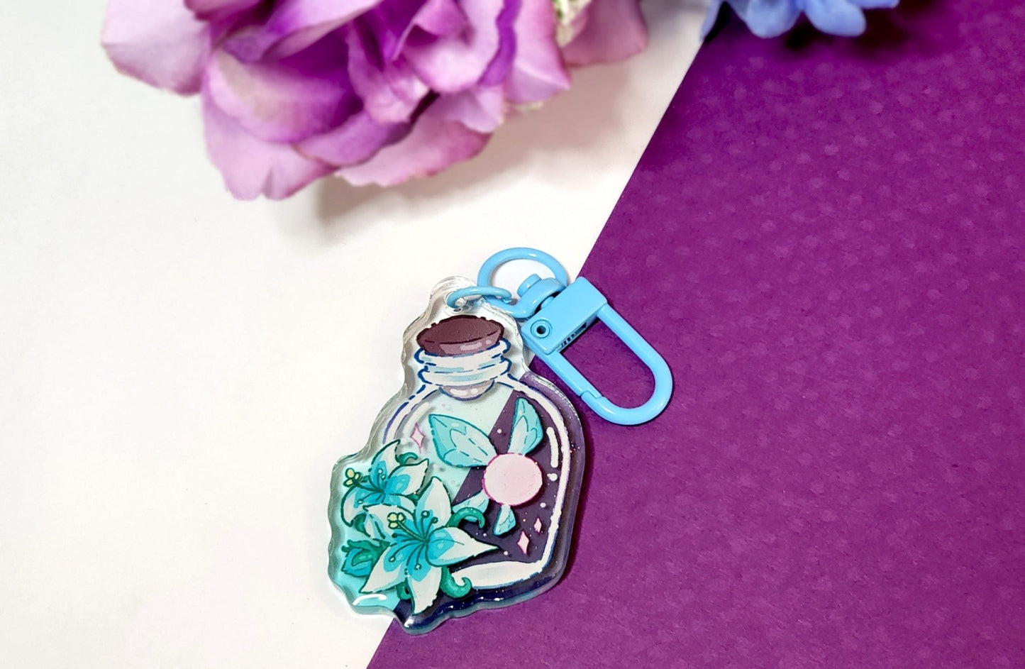 Fairy in a Bottle Acrylic Charm - #shop_name