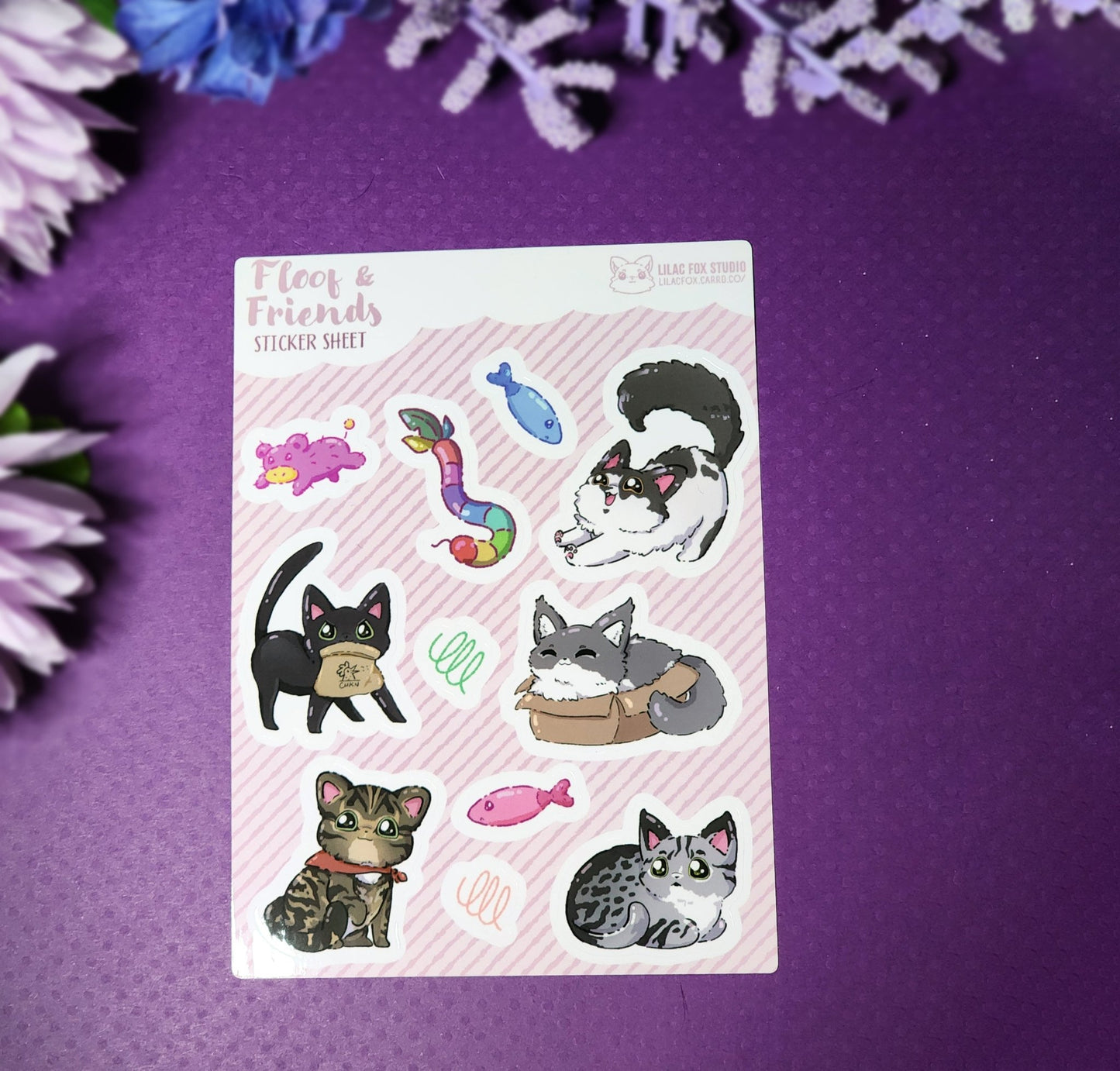 Floof & Friends Cat Sticker Sheet - #shop_name