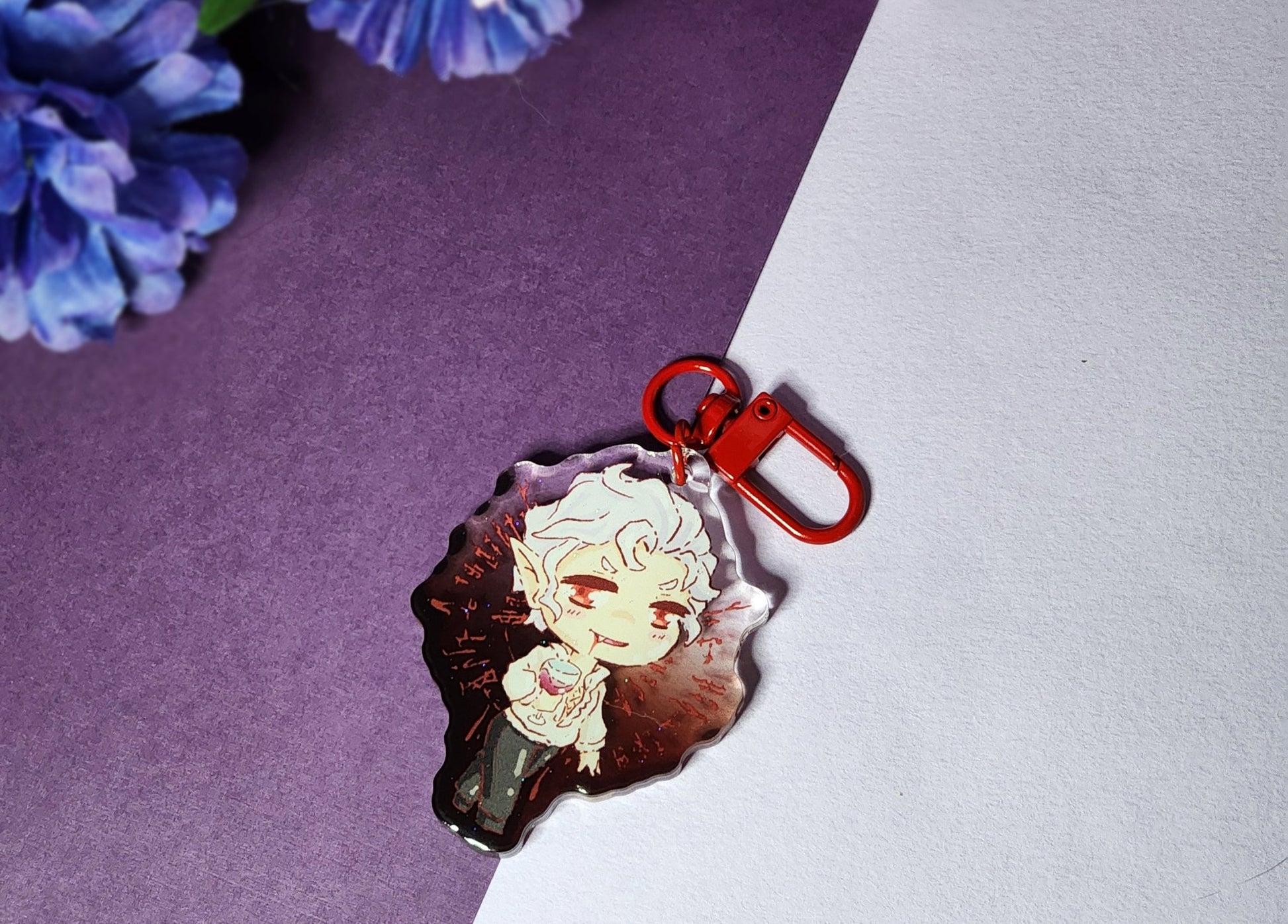 Pale Elf Acrylic Charm - #shop_name