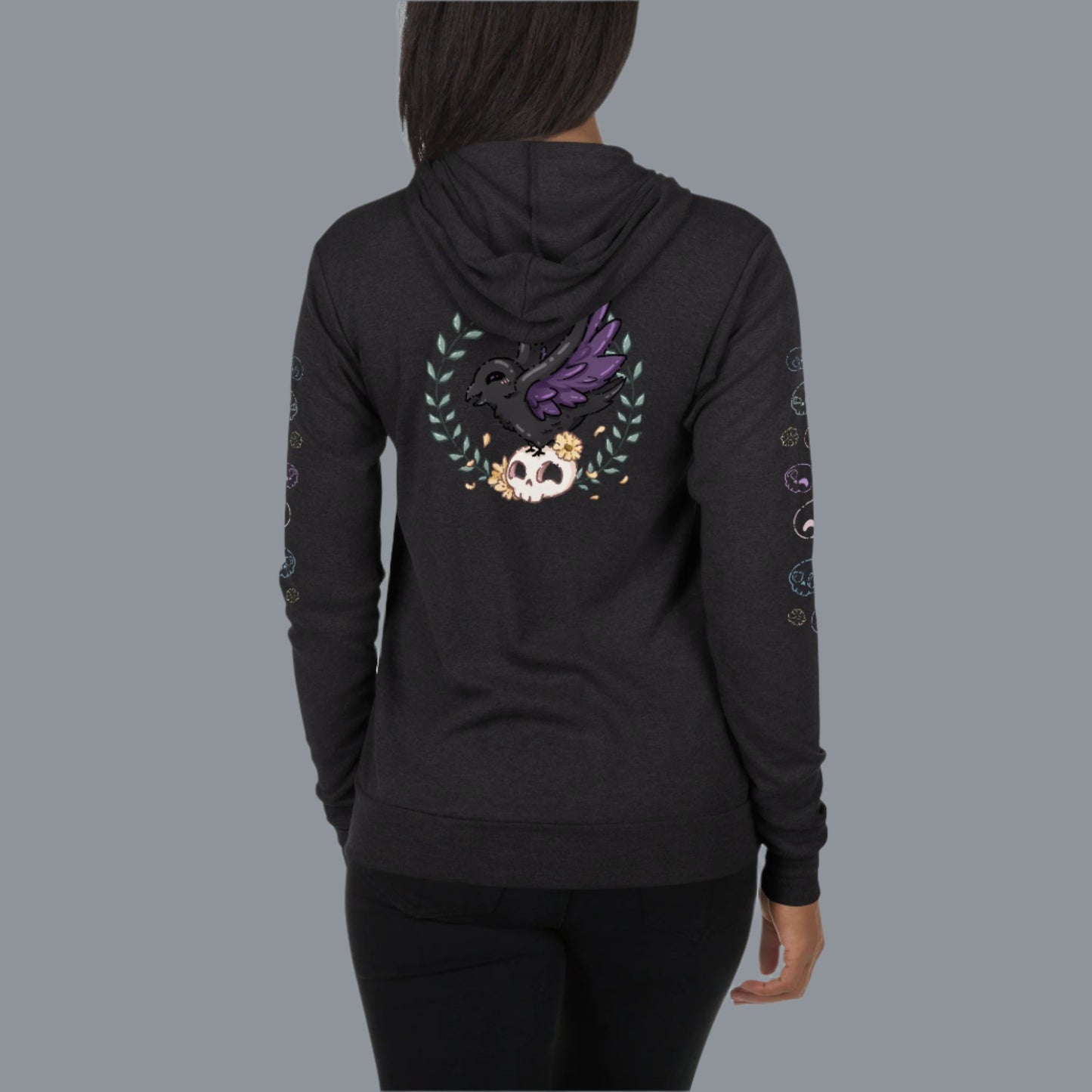 Nevermore - Raven Unisex Zip-Up Hoodie