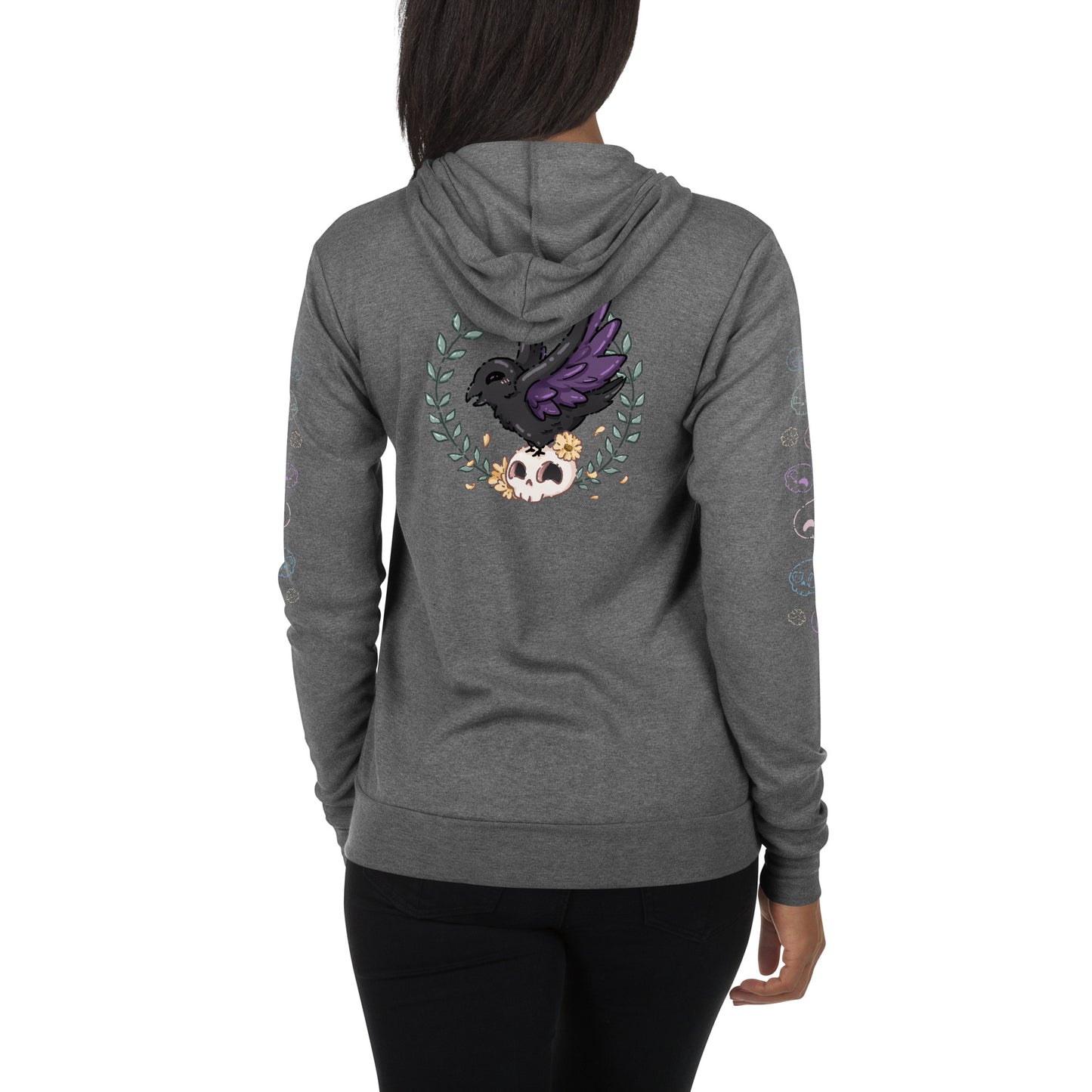 Nevermore - Raven Unisex Zip-Up Hoodie