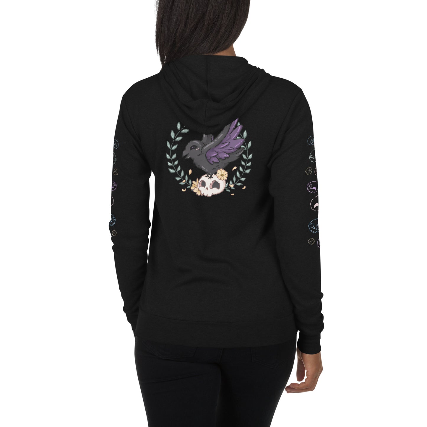 Nevermore - Raven Unisex Zip-Up Hoodie